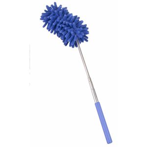 Telescopische duster blauw paars 26-74 cm   -