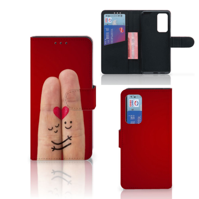 Huawei P40 Wallet Case met Pasjes Liefde - Origineel Romantisch Cadeau Huawei P40 Wallet Case met Pasjes Liefde - Origineel Romantisch Cadeau