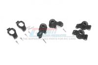 Front C-Hubs Front + Rear Knuckle Arms, Black - Traxxas Maxx - thumbnail