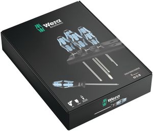 Wera 3334/3350/3355/6 Schroevendraaier-set, RVS + houder, 6-delig schroevendraaier