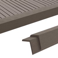 VidaXL Terras hoekplinten 5 st 170 cm HKC donkerbruin