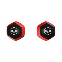 V-MODA Hexamove Lite draadloze oordopjes, Bedien je audio, beantwoord oproepen en krijg toegang tot spraakassistenten (rood)