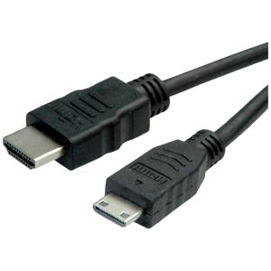 ROLINE GREEN HDMI High Speed Kabel met Ethernet, HDMI male - Mini HDMI male, 2 m