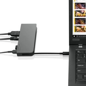 Lenovo 4X90S92381 laptop dock & poortreplicator Bedraad USB 3.2 Gen 1 (3.1 Gen 1) Type-C Grijs