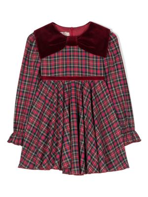 La Stupenderia Jurk met tartan ruit - Rood