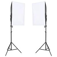 vidaXL Studiolampen 2 st professioneel 40x60 cm, studiolicht, softboxlamp, daglamp, softbox, daglicht, fotolamp, fotolicht, fotostudiolamp