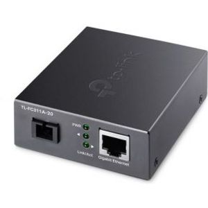 TP-LINK TL-FC311A-20 netwerk media converter 1000 Mbit/s 1550 nm Single-mode Zwart