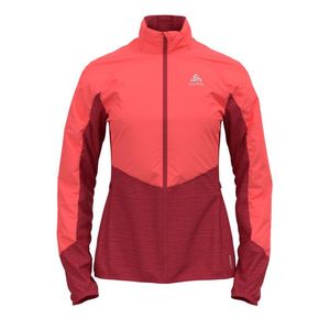 Odlo Run Easy Warm Hybrid hardloopjack roze dames L