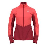 Odlo Run Easy Warm Hybrid hardloopjack roze dames L - thumbnail