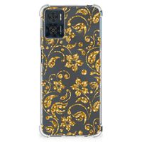 Motorola Moto E22 | E22i Case Gouden Bloemen