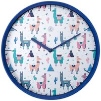 NeXtime NX-7352 Wandklok NXt Alpalca Dia 30cm Kunststof Blauw - thumbnail