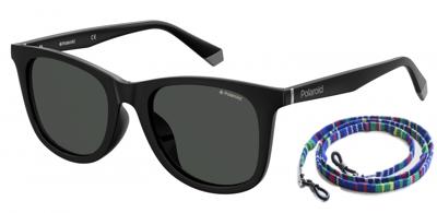 Polaroid zonnebril 6112/F/S vierkant unisex zwart/grijs