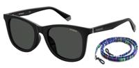 Polaroid zonnebril 6112/F/S vierkant unisex zwart/grijs