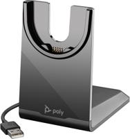 POLY Voyager Focus 2 UC On Ear headset Bluetooth, Kabel Stereo Zwart Headset, Incl. oplaad- en dockingstation