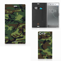 Sony Xperia XZ Premium Hoesje met Magneet Army Dark