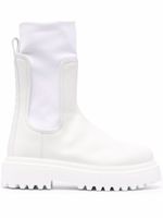 Le Silla bottines crantées en cuir - Blanc