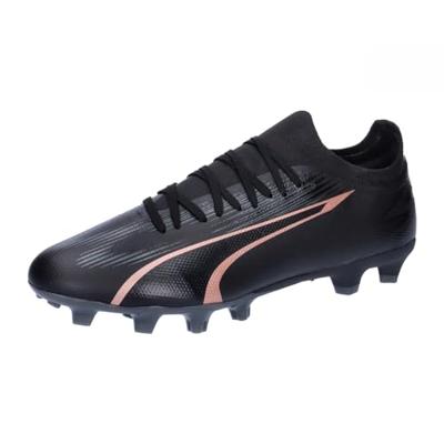 PUMA Unisex Ultra Match Fg/Ag voetbalschoen, Puma Zwart Koper Roos, 43 EU