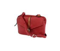 CHAMONIX  2 vaks dames schoudertas met klep rood