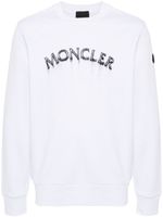 Moncler sweat en coton à logo imprimé - Blanc - thumbnail