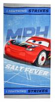 Disney strandlaken Cars junior 70 x 140 cm katoen blauw/zilver