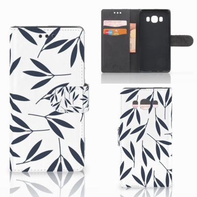 Samsung Galaxy J5 2016 Hoesje Leaves Blue Samsung Galaxy J5 2016 Hoesje Leaves Blue