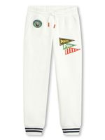 Kenzo Kids pantalon de jogging à logo appliqué - Blanc