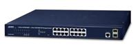 PLANET SFP L2/L4 SNMP Gigabit Ethernet Switch 16-Port 10/100/1000Base-T + 2-Port 100/1000MBPS IPv4/IPv6