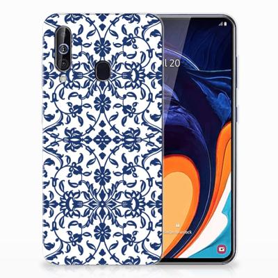 Samsung Galaxy A60 TPU Case Flower Blue