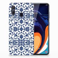 Samsung Galaxy A60 TPU Case Flower Blue