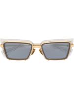 Balmain Eyewear lunettes de soleil Admirable à monture rectangulaire - Gris - thumbnail