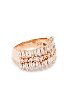 Suzanne Kalan bague en or rose 18ct sertie de diamants