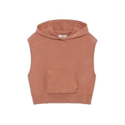 Mango fijngebreide spencer pastelroze