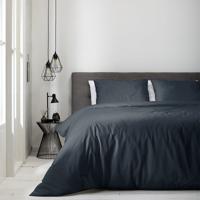 Florance Dekbedovertrek  Florence Uni - Antraciet 1-persoons (140 x 220 cm + 1 kussensloop) Dekbedovertrek