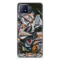 OPPO A53 5G | OPPO A73 5G Siliconen Hoesje met foto Badges