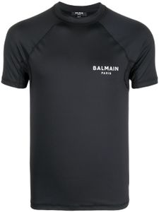 Balmain t-shirt à logo imprimé - Noir