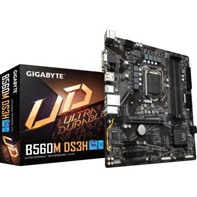 B560M DS3H 1.0 - Moederbord - micro ATX - LGA1200 - B560 - Gigabit LAN - HD Audio (8-kanaals)