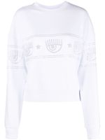 Chiara Ferragni sweat en coton à motif Eyelike - Blanc - thumbnail