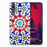 Huawei P20 Pro TPU Siliconen Hoesje Mozaïek - thumbnail