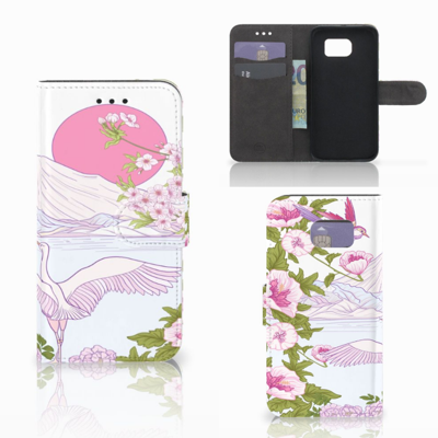 Samsung Galaxy S6 Edge Telefoonhoesje met Pasjes Bird Standing Samsung Galaxy S6 Edge Telefoonhoesje met Pasjes Bird Standing