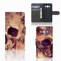 Telefoonhoesje met Naam Samsung Galaxy A3 2015 Skullhead