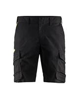 Blaklader 144618329933C52 industriële stretch shorts, zwart/geel, maat C52
