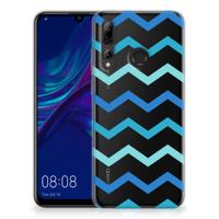Huawei P Smart Plus (2019) TPU bumper Zigzag Blauw