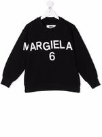 MM6 Maison Margiela Kids sweat à logo imprimé - Noir - thumbnail