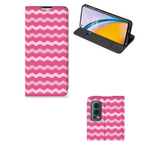 OnePlus Nord 2 5G Hoesje met Magneet Waves Pink