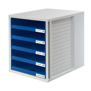 HAN Schubladenbox SCHRANK-SET 1401-14 Ladebox Lichtgrijs DIN A4 Aantal lades: 5