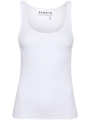 REMAIN Fijngeribbelde tanktop - Wit REMAIN Fijngeribbelde tanktop - Wit