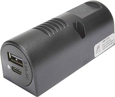 ProCar 67343000 opbouw-power USB-C/A dubbel stopcontact, zwart