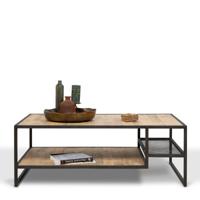 Salontafel Breeze - Seasoned Brown/Metaal Zwart