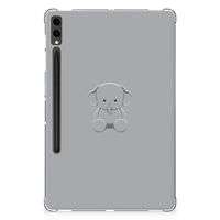 Samsung Galaxy Tab S9 Plus Tablet Back Cover Grijs Baby Olifant - thumbnail