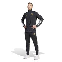 adidas Juventus Trainingspak Full-Zip 2023-2024 Zwart Geel Wit - thumbnail